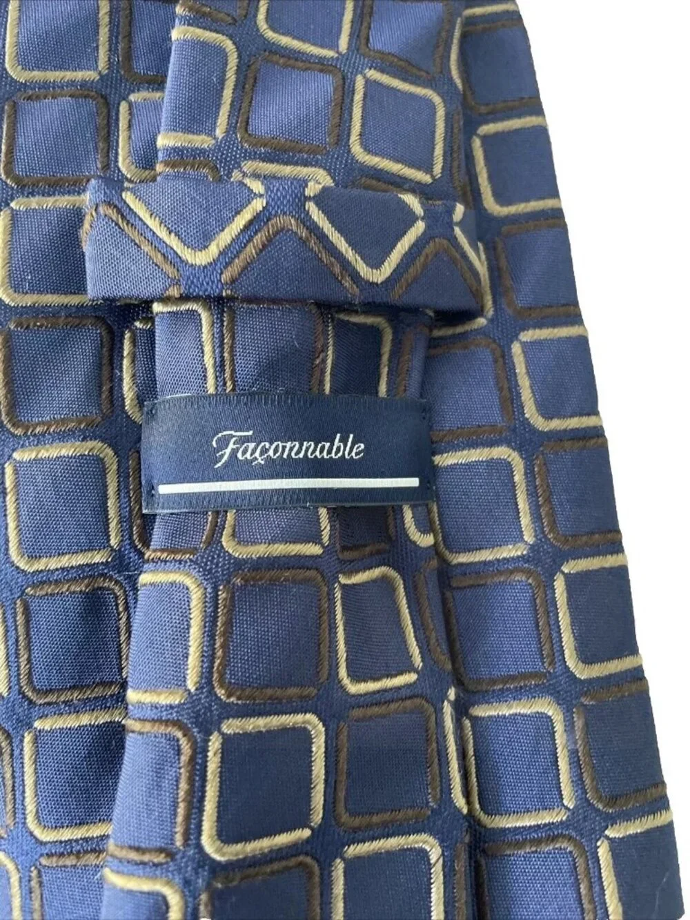 Faconnable tie blue